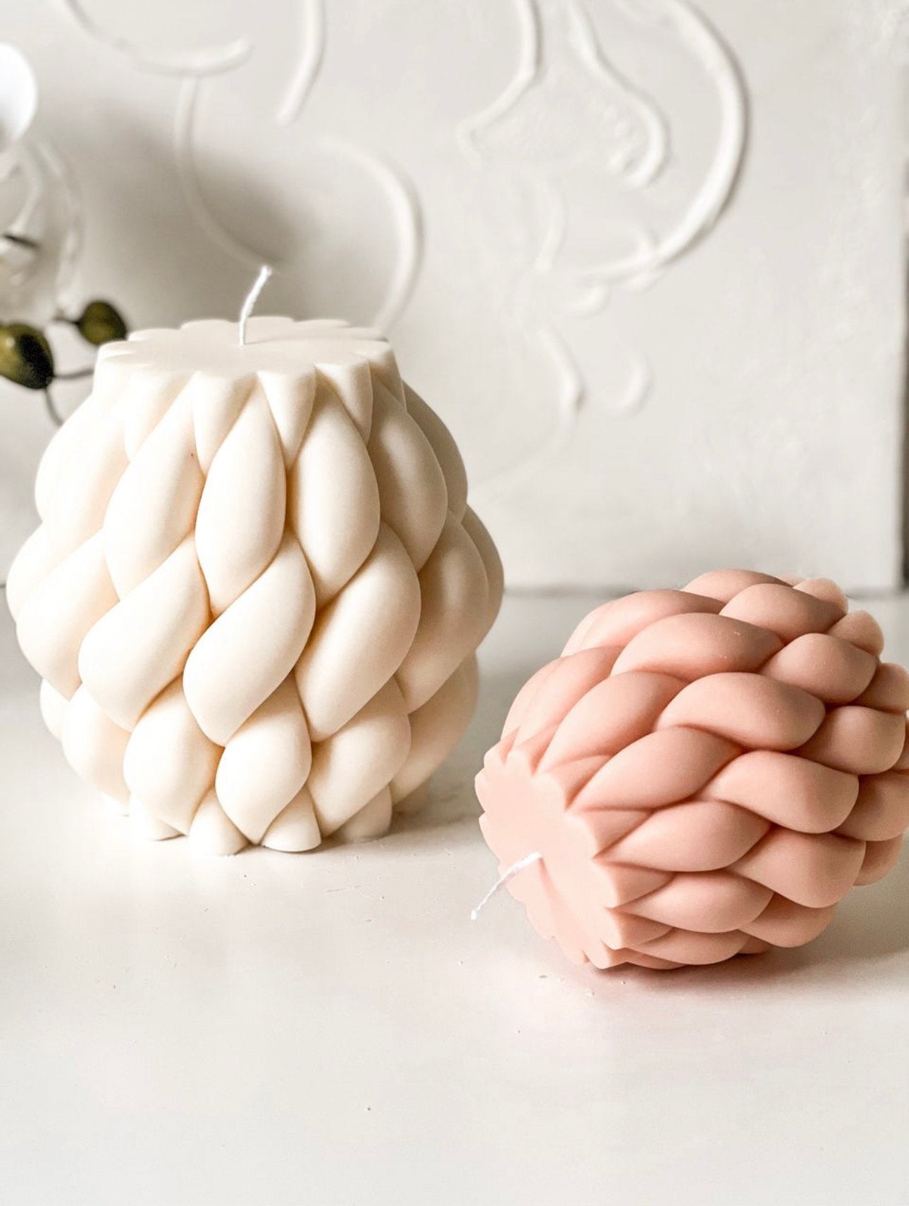 Eve-Large Braided Candle