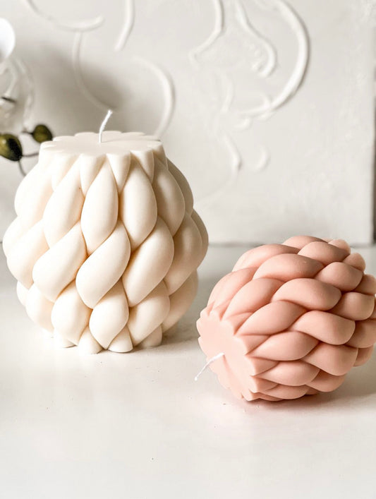 Eve-Large Braided Candle