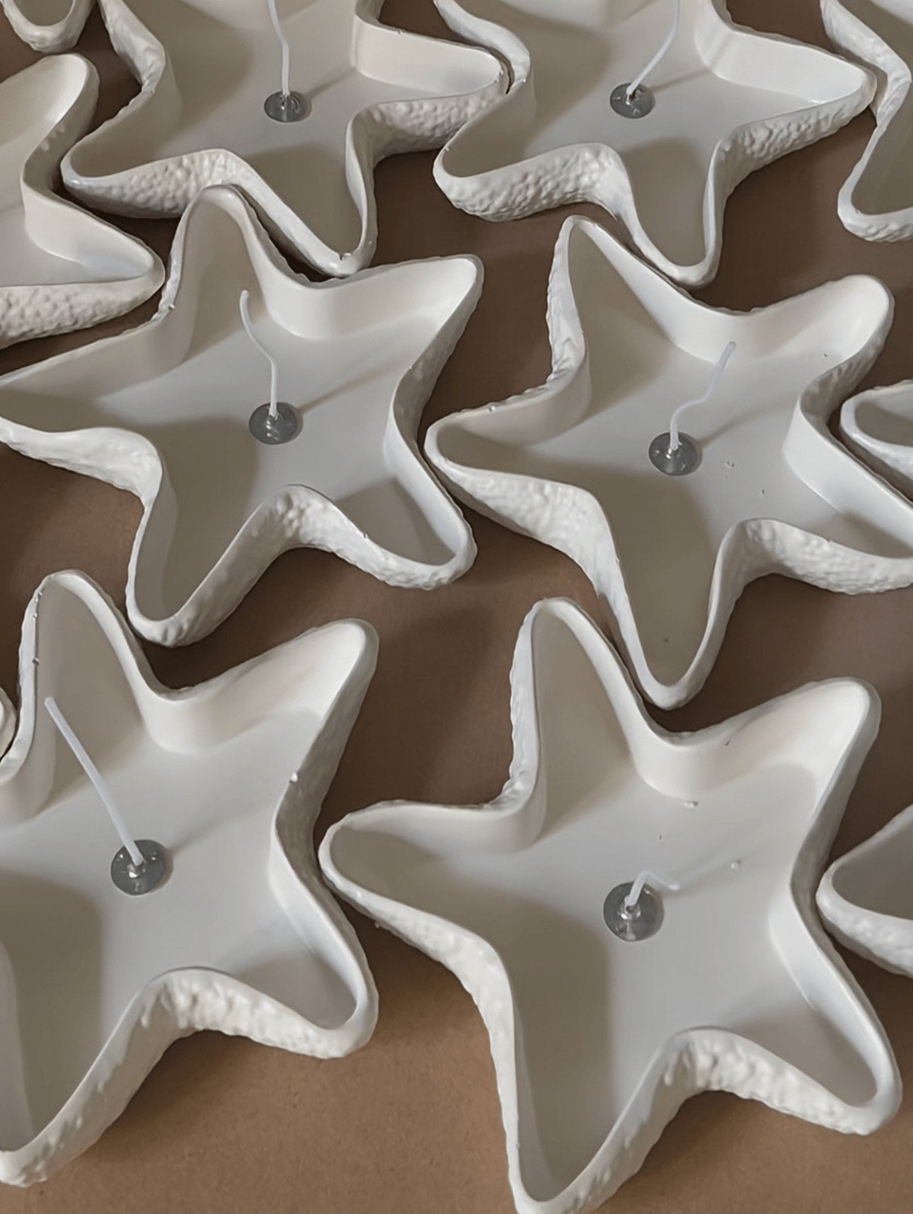 Costal Star Empty Cement Candle Jar