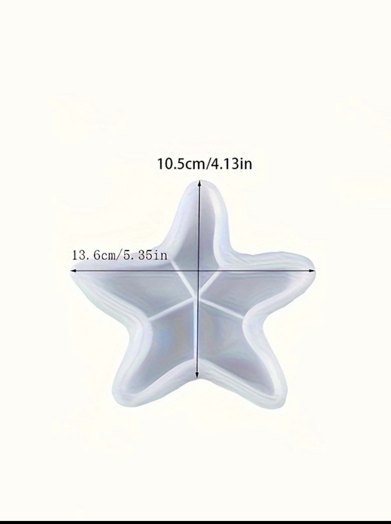 Costal Star Empty Cement Candle Jar