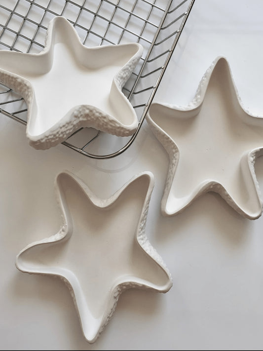 Costal Star Empty Cement Candle Jar